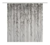 Vqqkasmn Bath Curtain Shower Curtain Water And Mould Resistant Fabric Bathroom Curtain Willow Branch Drawing Printed With 12 Hooks Washable Quick-Drying Curtains
