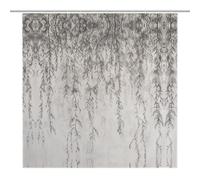 Vqqkasmn Bath Curtain Shower Curtain Water And Mould Resistant Fabric Bathroom Curtain Willow Branch Drawing Printed With 12 Hooks Washable Quick-Drying Curtains