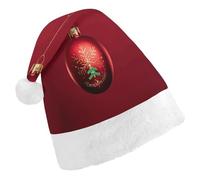 Vqqkasmn Christmas Hats Santa Hat Christmas Hats Adults Gorros De Navidad Christmas Ball Printed for Xmas Office Party