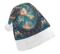 Vqqkasmn Christmas Hats Santa Hat Christmas Hats Adults Gorros De Navidad Creating Magical Time Printed for Xmas Office Party