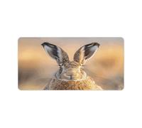 Vqqkasmn Desk Mat Mouse Mat Gaming Mouse Pad Large A Brown Hare Printed for Computers Laptop Office Home