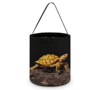 Vqqkasmn Halloween Candy Handbag Trick Or Treat Bags Kids Party Gift Bag with Handles Turtle Ground Walking Printed for Festive Home Decor