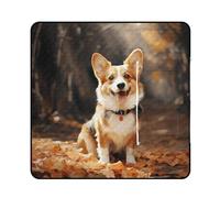 Vqqkasmn Picnic Blanket Waterproof Foldable Zipper Style Picnic Mat Washable Beach Mat Corgi Dog Printed for Garden Hiking Camping