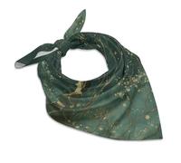 Vqqkasmn Square Satin Kerchief Hair Scarves Silk Like Curly Headscarves Tie Sleeping Scarves Silk Accessories Wearing A Green Dress Printed Classic Neckerchief Gift