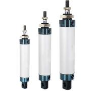 VQRINWIEL Air Pneumatic Cylinders Double Compressed Air Cylinder Mini Bore 16/20/25mm Stroke 25/50/75/100 200 Single Lever 1Pcs(75mm Stroke,Bore 20mm)