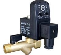 VQRINWIEL DC24V AC220V/380V 1/2 quot; Automatic Timer Compressor Condensate Drain Timer Solenoid Valve 1Pcs(G-AC220V)