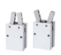 VQRINWIEL MHC2 10D 16D 20D 25D 32D Double Acting Pneumatic Gripper Angular Style Aluminium Clamps Air Cylinder Manufacturers 1Pcs(MHC2-6D)