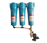 VQRINWIEL Suitable for Automatic Dry 1-1/2 inch Oil-Water Separator 024 Q/P/S/C air Compressor Accessories Compressed air Precision Filter Dryer(Set 3)