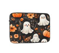 VQUVQV 13 Inch Laptop Sleeve Cute Little Ghosts And Pumpkins Portable Laptop Case, Slim Lightweight Computer Sleeve Bag Briefcase Carrying Bag