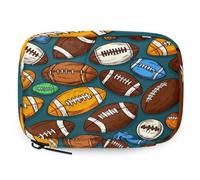 VQUVQV American Football Patten Weekly Travel Pill Organiser Pill Case Box