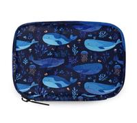 VQUVQV Blue Whale Coral and Jellyfish Weekly Travel Pill Organiser