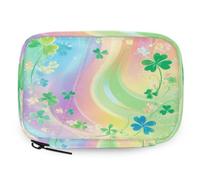 VQUVQV Cartoon Rainbow Shamrocks Weekly Travel Pill Organiser Pill Case Box