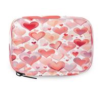 VQUVQV Cute Love Hearts Pattern Weekly Travel Pill Organiser Pill Case Box