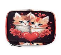 VQUVQV Cute Love Kitten Cats Weekly Travel Pill Organiser Pill Case Box