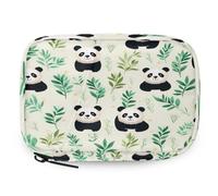 VQUVQV Cute Panda Leaves Animal Weekly Travel Pill Organiser Pill Case Box