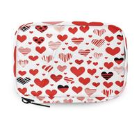 VQUVQV Cute Red Love Heart Weekly Travel Pill Organiser Pill Case Box