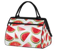 VQUVQV Cute Watermelon Summer Travel Duffel Bag, Lightweight Carry On Weekend Overnight Bags Hand Luggage Tote Bags for Women Men Kids