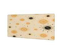 VQUVQV Extended Mouse Mat, Sun Star Pattern Non-Slip Base Gaming Mousepad for Home Office Game, Large Desk Mat for Keyboard and Mouse