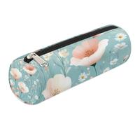 VQUVQV Kids Pencil Case for Girls Boys Kids, Colorful Blue Wildflower Desk Stationery Organiser Pencil Pouch, Portable Small Pen Case for School Office Supplies