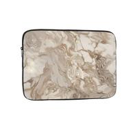 VQUVQV Laptop Sleeve Protective Case Soft Lining Padded Zipper Cover Carrying Bag, Beige Marble Slim Lightweight Laptop Bag Briefcase