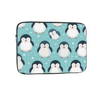 VQUVQV Laptop Sleeve Protective Case Soft Lining Padded Zipper Cover Carrying Bag, Cute Penguin Pattern Slim Lightweight Laptop Bag Briefcase