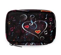 VQUVQV Love Heart Music Note Weekly Travel Pill Organiser Pill Case Box