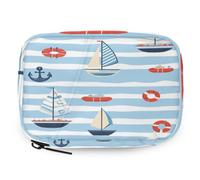 VQUVQV Nautical Sailboats Weekly Travel Pill Organiser Pill Case Box