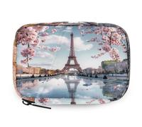 VQUVQV Paris Eiffel Cherry Blossom Weekly Travel Pill Organiser Pill Case