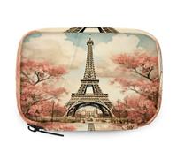 VQUVQV Paris Eiffel Tower Flower Art Painting Weekly Travel Pill Organiser