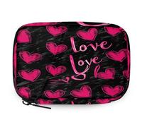 VQUVQV Pink Hearts and Love Weekly Travel Pill Organiser Pill Case Box
