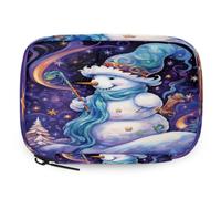 VQUVQV Purple Magic Snowman Weekly Travel Pill Organiser Pill Case Box