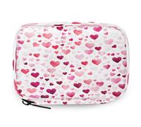 VQUVQV Red Pink Love Heart Weekly Travel Pill Organiser Pill Case Box