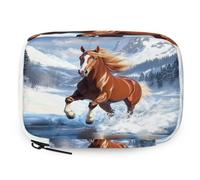 VQUVQV Running Horse Snow Mountain Weekly Travel Pill Organiser Pill Case