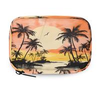 VQUVQV Tropical Sunset Palm Trees Weekly Travel Pill Organiser Pill Case