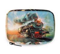 VQUVQV Vintage Steam Train Weekly Travel Pill Organiser Pill Case Box