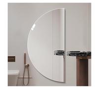 VQWQV 40×80cm Semicircle Wall Mirror, Large Frameless Bathroom Mirror, Half Circle Entryway Makeup Mirror, Wall Mounted Vanity Mirror For Home Decorative(40x80cm)