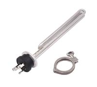 Vqxmhrpw 1.5 Inches Tri Clamp Integrated Electric Heater 240v 2500w 3500w 4500w 5500w With L6-30P Twist Lock Plug(2 pcs,5.5kw355mm)