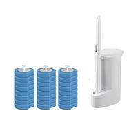 Vqxmhrpw Wall-mounted Disposable Toilet Brush Cleaner, With 16/24/32PCS Brush Head Bathroom Long Handle Cleaning Brush Toilet Accessories(SET 2)