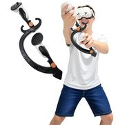 VR 2 Handed Sword for Meta Quest 3/Quest 2/Quest 3S Immersive Accessories for Blade & Sorcery VR Sword Fighting Games (Black)