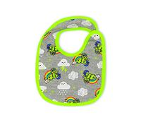 VR 46 Boy's Sun and Moon Bib, Mel. Grey, One Size