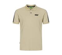 VR 46 Men's Core 46 Polo Shirt, Dove Grey, M