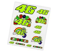 VR 46 The Doctor Stickers, Multi, One Size