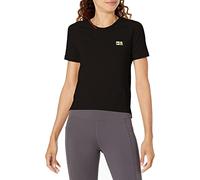 VR 46 Women's Cropped Row Vr46 Riders Academy T-Shirts, Black, L