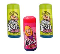 VR Angel 2 x Blue Raspberry Brain Licker & 1 x Sour Candy Lickedy Lips Retro Slushy Sweets Liquid Candy Roller Bottle (Each Bottle 60ml)