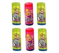 VR Angel 4 Blue Raspberry Brain Licker & 2 Sour Candy Lickedy Lips Retro Slushy Sweets Liquid Candy Roller Bottle (Each 60ml)