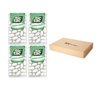 VR Angel 4-Pack Fresh Mint Tic Tac - Iconic Refreshment in a Pocket-Sized Pack for an Instant Burst of Coolness and a Sparkling Smile on the Go