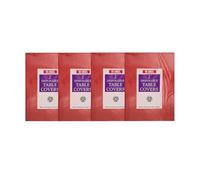 VR Angel 8 x Red Disposable Paper Table Cloth Cover for Square or Rectangular Dining Table Birthday Party, Catering, Baby Shower, Wedding Decorations - 90 x 90cm