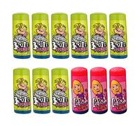 VR Angel 9 Blue Raspberry Brain Licker & 3 Sour Candy Lickedy Lips Retro Slushy Sweets Liquid Candy Roller Bottle (Each Bottle 60ml)