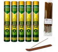 VR Angel Citronella Incense Sticks, Insect Repellent 30x5 Sticks with Holder and 15pc VR Citronella Cones for Indoor - Outdoor Use to Insect Repellent
