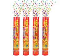 VR Angle 20CM Confetti Shooter Pack of 4 | Twist & Pop Cannons | Burst of Fun for Parties, Weddings, Birthdays, New Year & Celebrations | Add Sparkle to Every Event